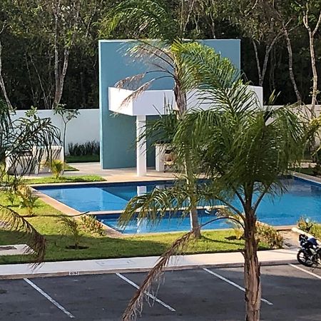 Apartamento Familiar Con Alberca En Playa Del Carmen Bagian luar foto